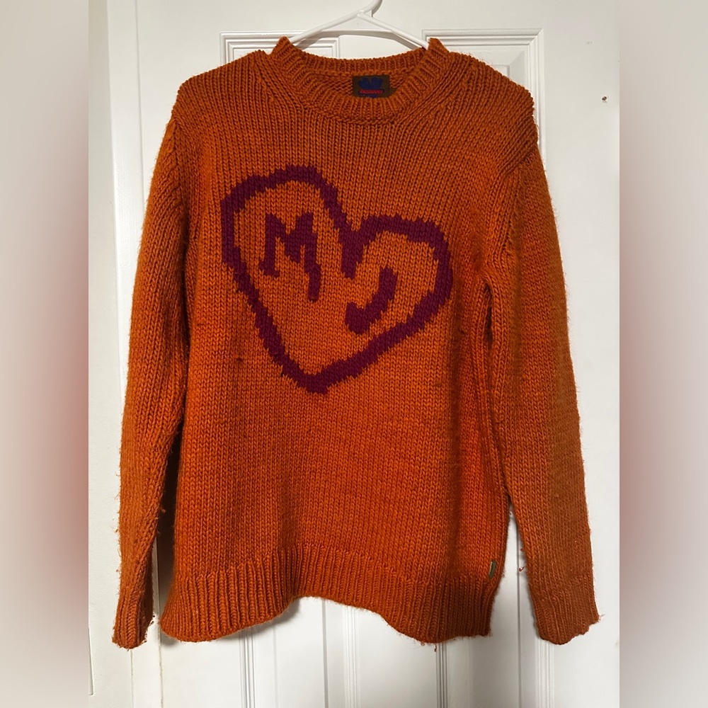 MARC JACOBS HEAVEN - Orange oversized sweater (xs)